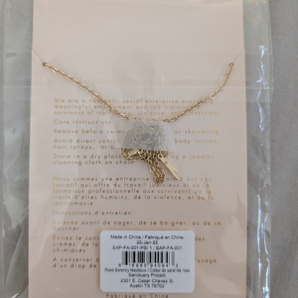 Gold and Pink Necklace - Picture 2 of 2